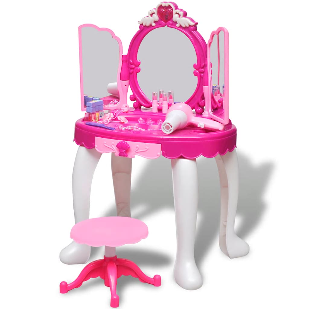 VidaXL Toy kapt table standing with 3 mirrors and light sound