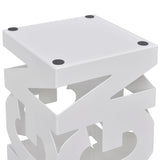 Vidaxl -paraply og gangstokkholder White Square Steel 48,5 cm
