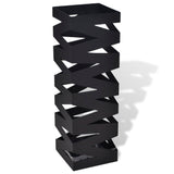 Vidaxl umbrella and walking stick holder square 48.5 cm steel black