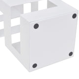 Vidaxl umbrella and walking stick holder white square steel 48.5 cm