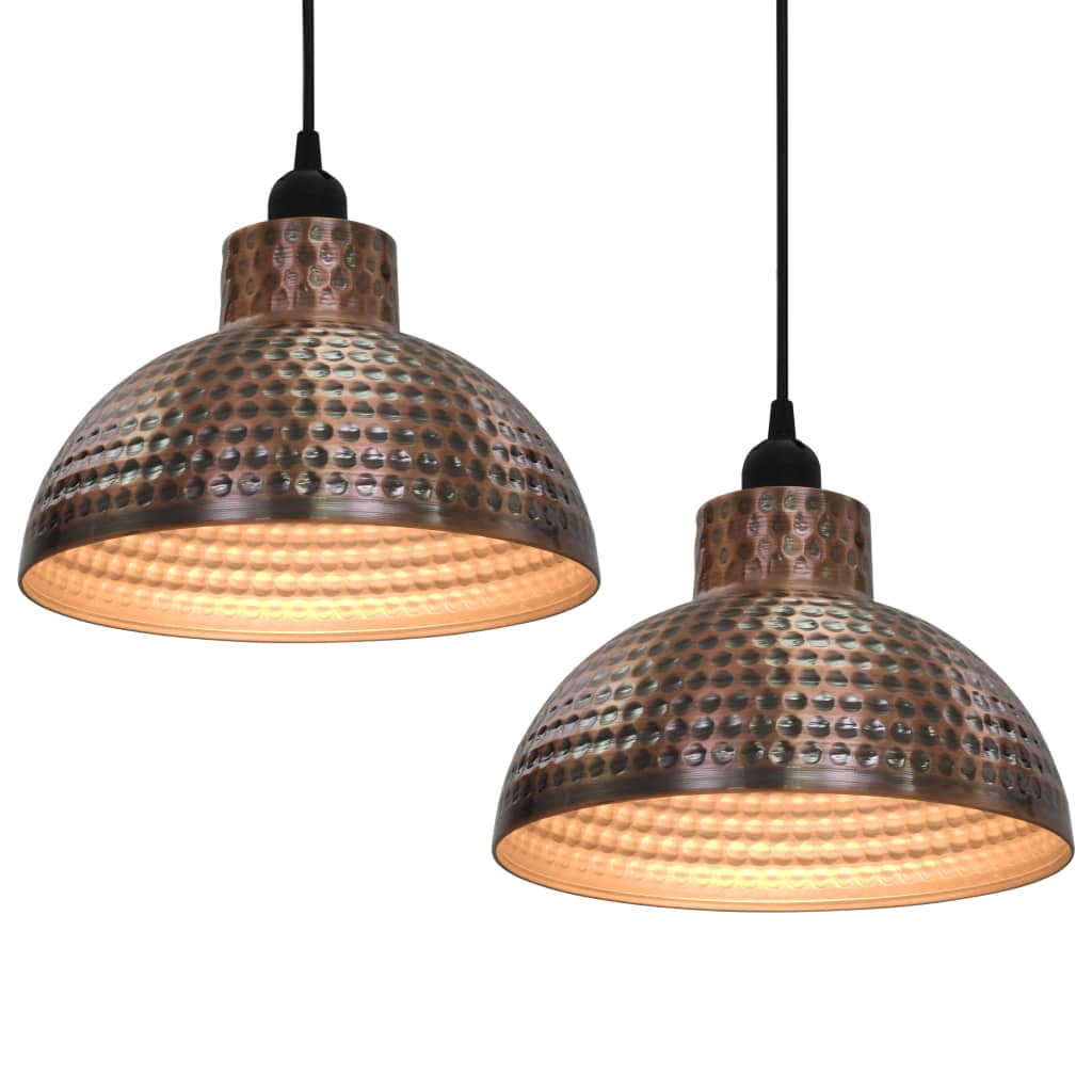 Lampy sufitowe vidaxl pół -miedziane miedziane 2 szt.
