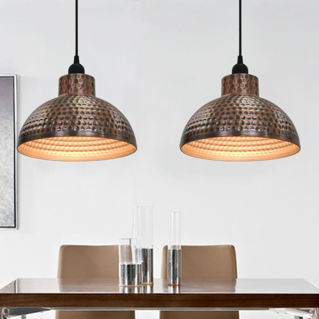 Lampy sufitowe vidaxl pół -miedziane miedziane 2 szt.