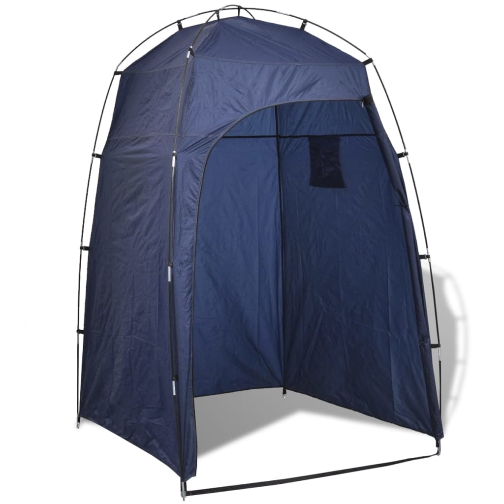 Vidaxl Shower-WC che cambia la tenda blu