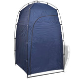 Vidaxl Shower-WC che cambia la tenda blu