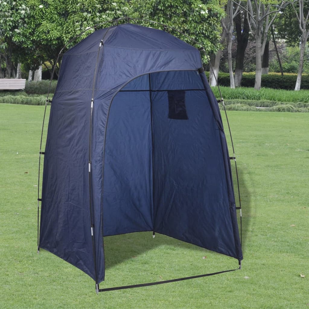 Vidaxl Shower-WC che cambia la tenda blu