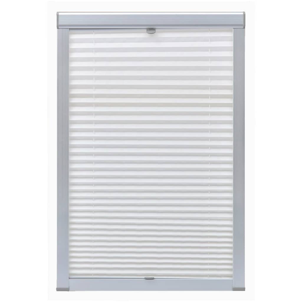 Vidaxl Roller Blind Plissed White 104