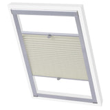 Vidaxl Roller Blind Pleated Cream 104