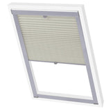 Vidaxl Roller Blind Pleated Cream C04