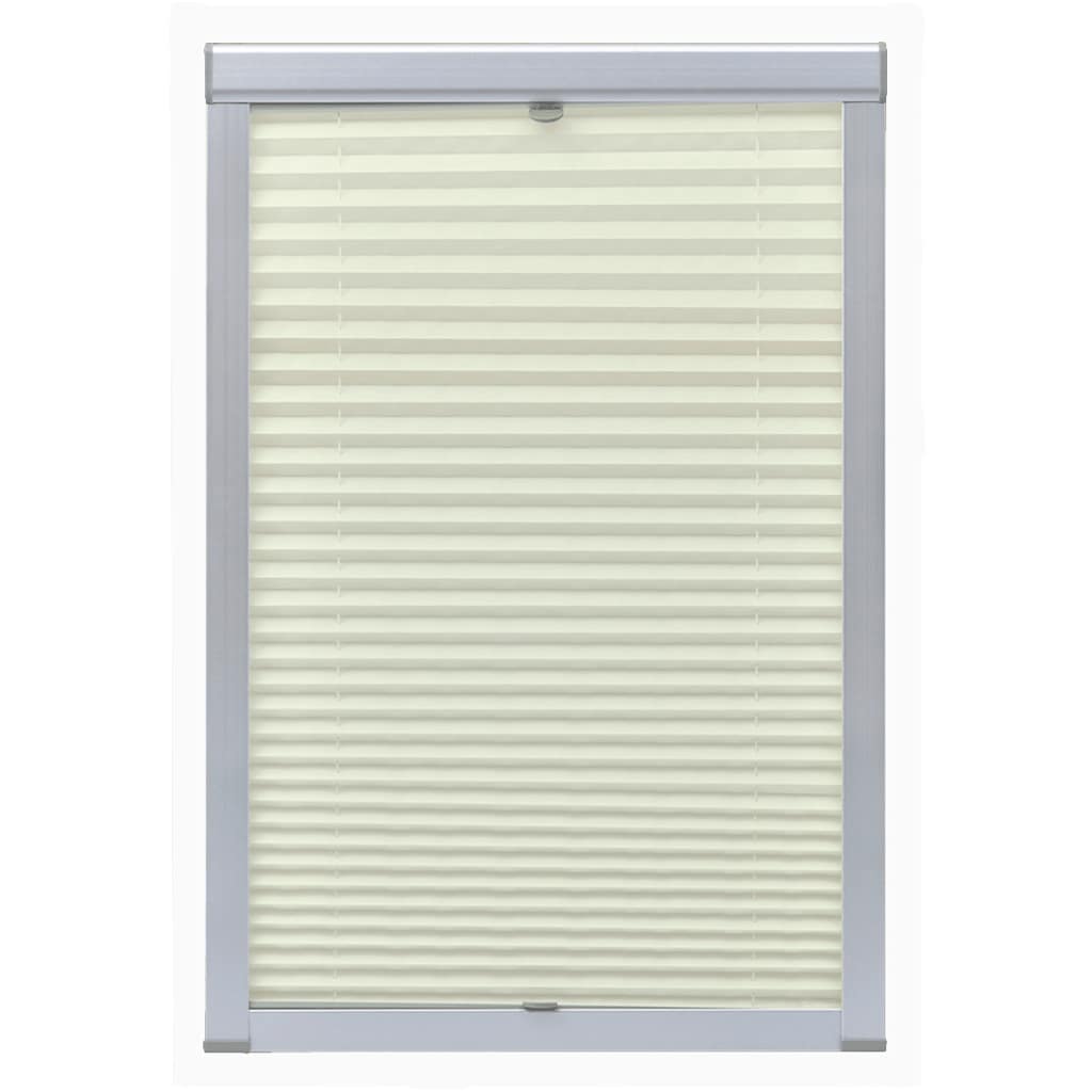 Vidaxl Roller Blind Pleated Cream S08 608