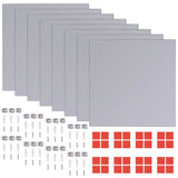 Vidaxl Mirror Tiles Frameless 8 St 20,5 cm sklo