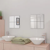 Vidaxl Mirror Tiles Frameless 8 St 20,5 cm sklo