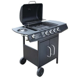 Vidaxl Gasbarbecue 4+1 zóna vaření černá