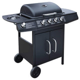 Vidaxl Gasbarbecue 4+1 zóna vaření černá