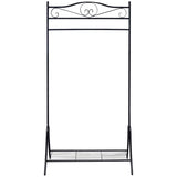 Vidaxl Kleidung Rack Stahl schwarz