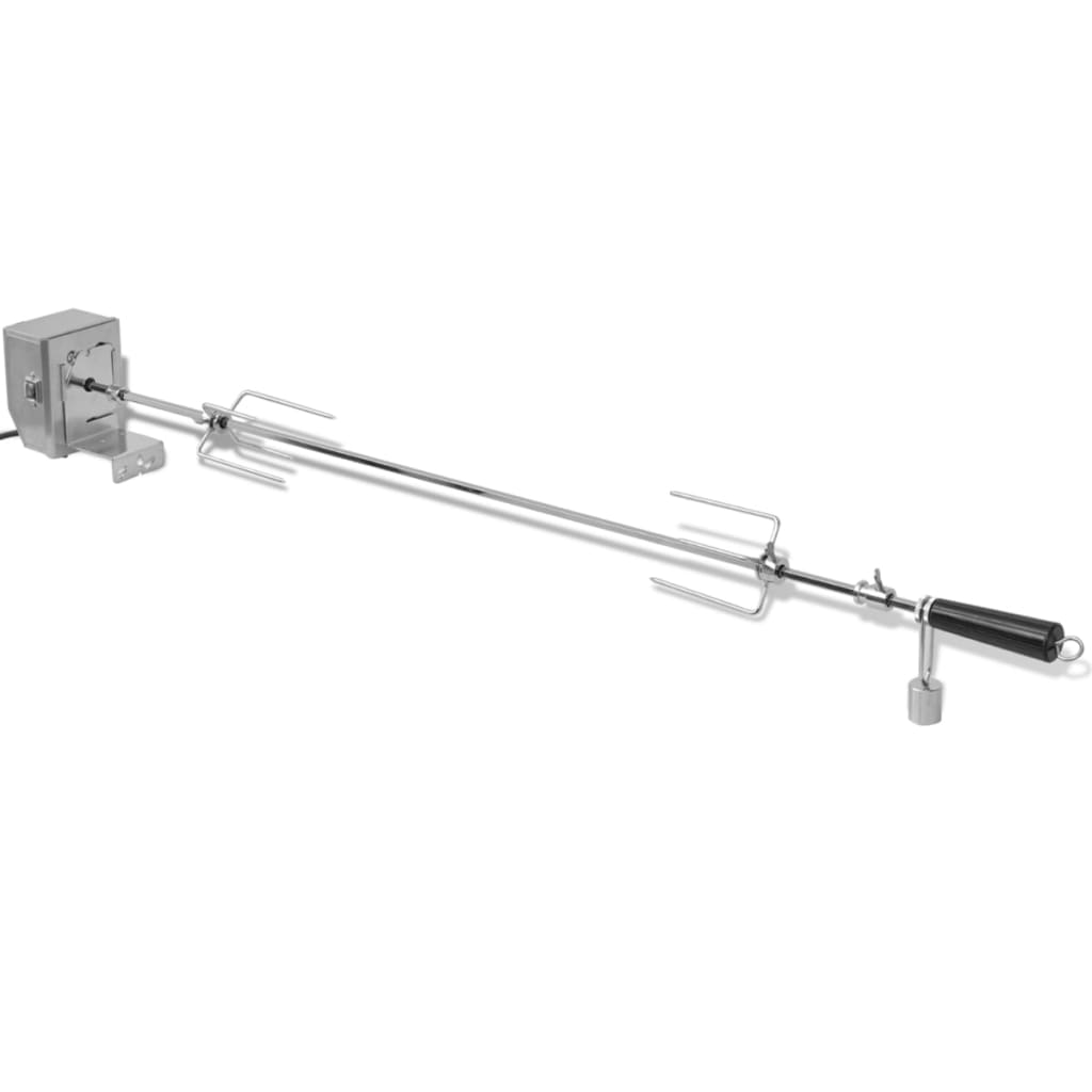 VidaXL BBQ Turning Spit With Professional Motor Steel 1200 mm