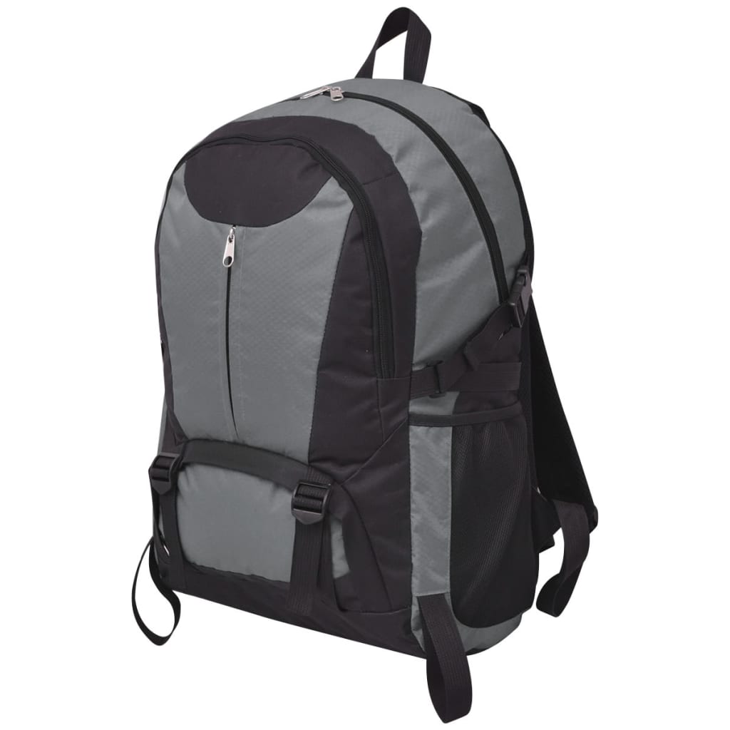 Mochila Vidaxl para caminhada 40 l preto e cinza