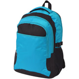 Vidaxl -Rucksack für die Schule 40 l Schwarz und Blau