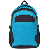 Vidaxl -Rucksack für die Schule 40 l Schwarz und Blau