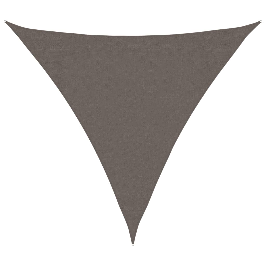 Vidaxl Sunshade antracita triangular 3.6x3.6x3.6 M HDPE
