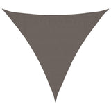 Vidaxl Sunshade antracita triangular 3.6x3.6x3.6 M HDPE