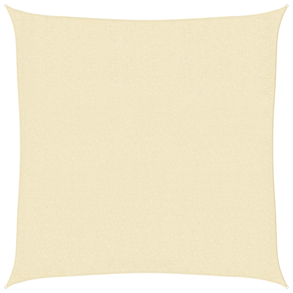 Vidaxl Sunshade HDPE Cream Square 3.6x3.6 m