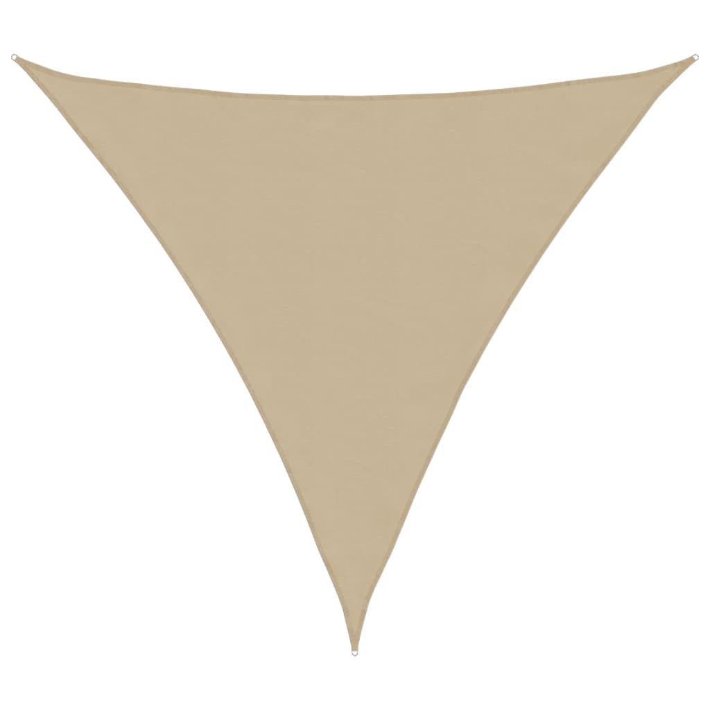Vidaxl Sunshade Triangular 5x5x5 M Oxford Stof beige