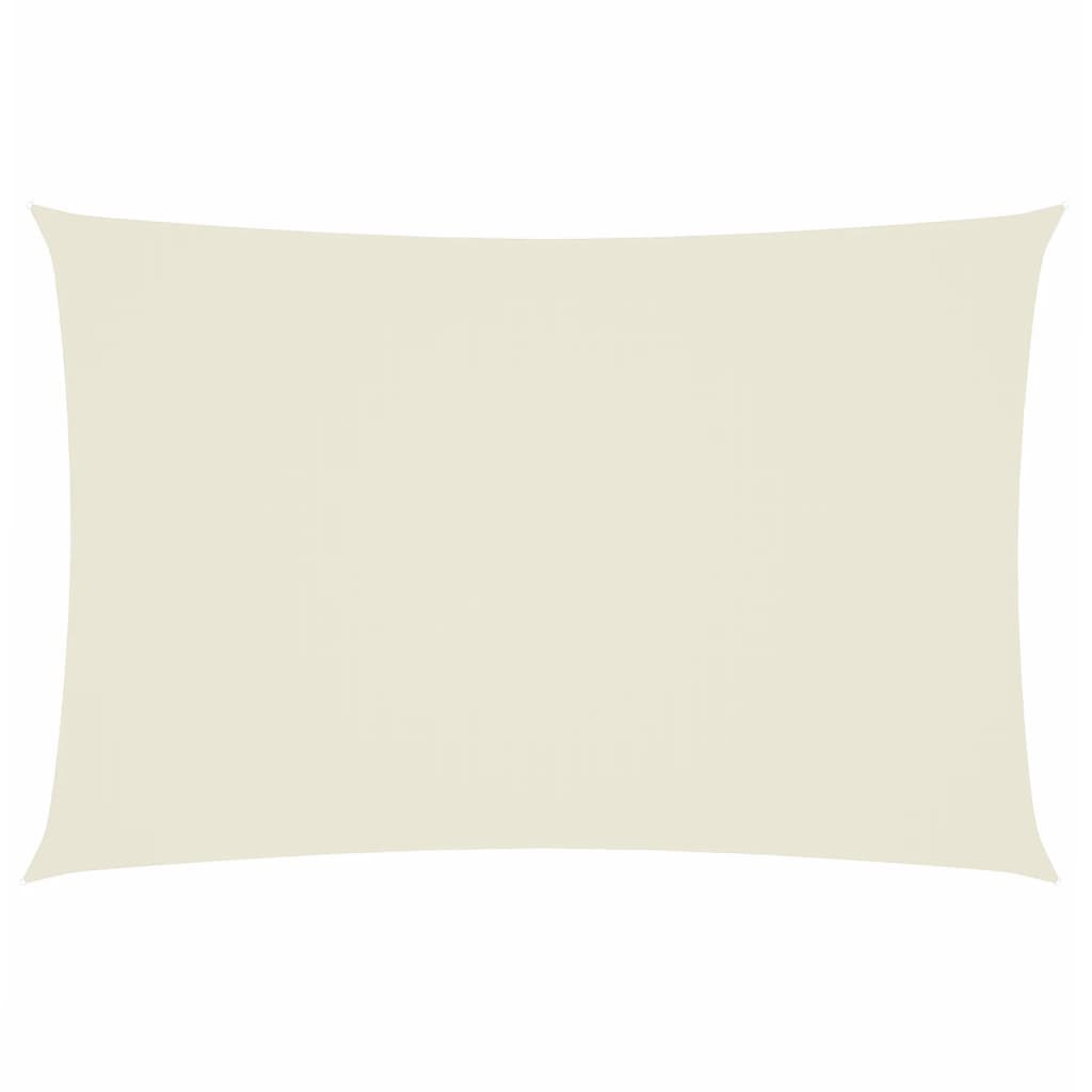 Vidaxl Sunshade Rectangular 2x4 M Oxford Fabric Crème farvet