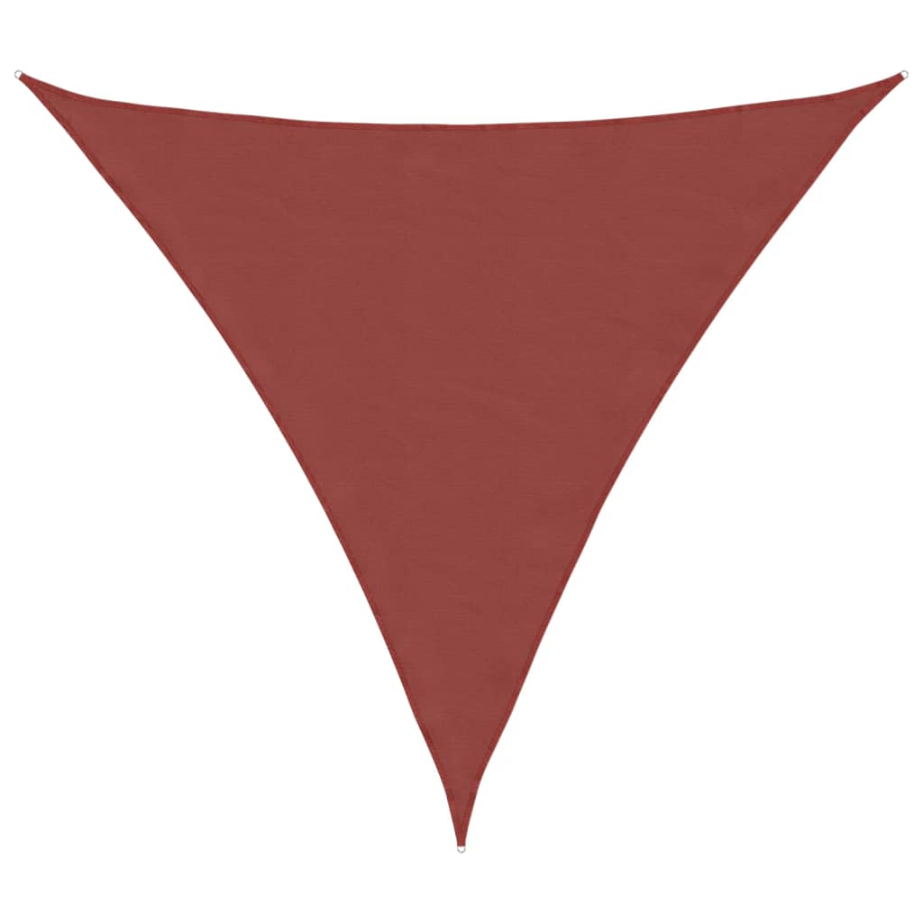 Vidaxl Sunshade Triangular 5x5x5m Oxford Stof Terracotta farve