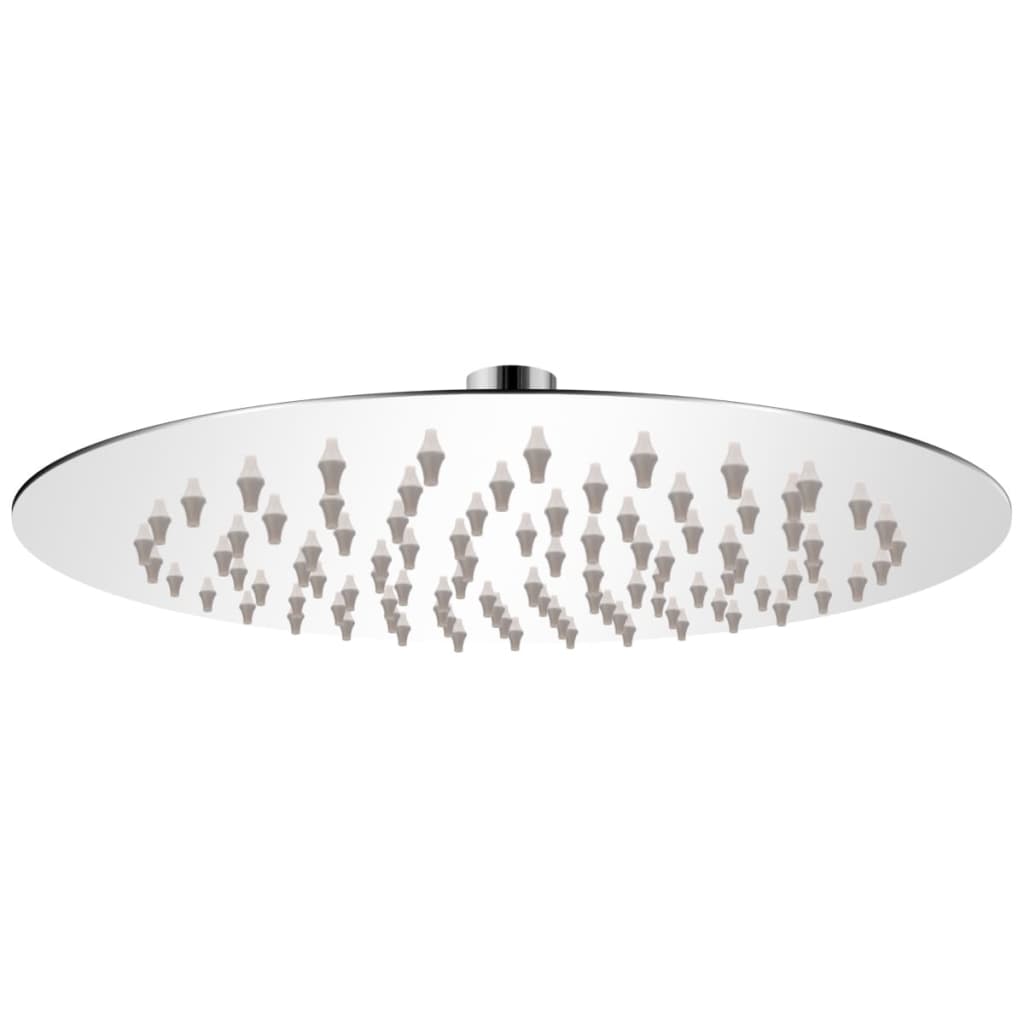 Vidaxl Pain Shower Head autour de 20 cm en acier inoxydable