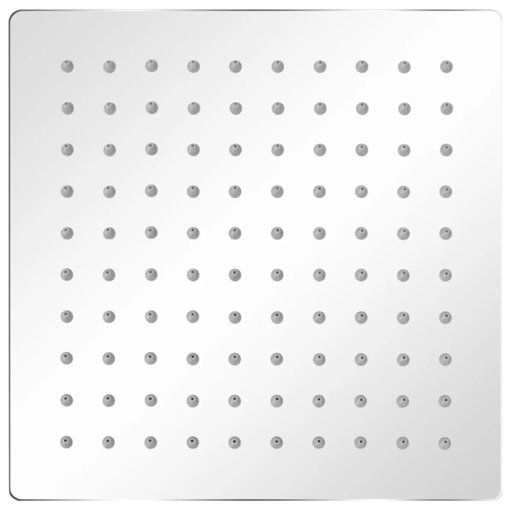 Vidaxl deszczowy prysznic stal nierdzewna 20x20 cm kwadrat
