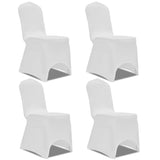Vidaxl Chair Cover Stretch 4 pieces White