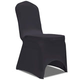 Vidaxl Chair Cover Stretch Anthracite 4 pieces