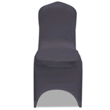 Vidaxl Chair Cover Stretch Anthracite 4 pieces