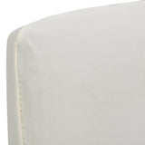 Vidaxl -stol dekker 4 st stretch rett krem ​​-farget
