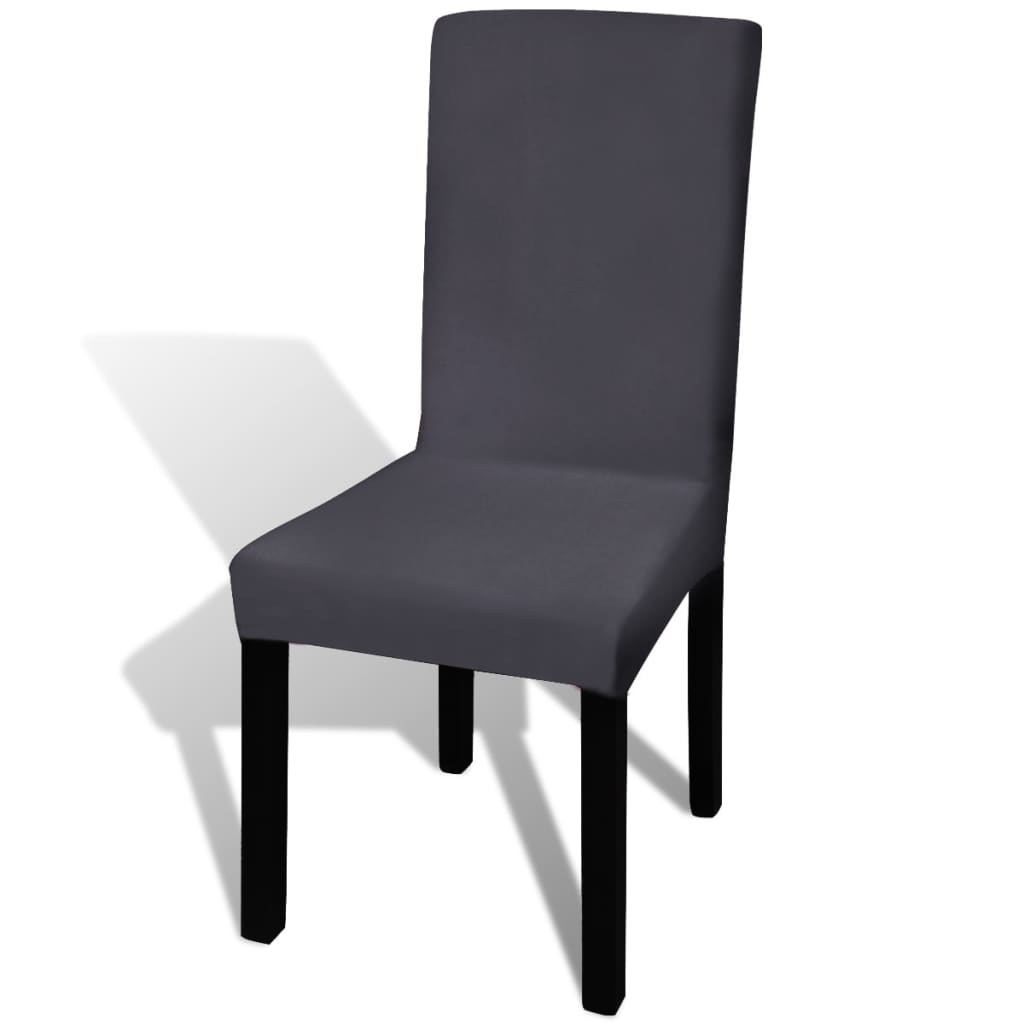 Vidaxl Seat Covers 6 st Stretch straight anthracite -colored