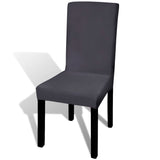 Vidaxl Seat Covers 6 st Stretch straight anthracite -colored