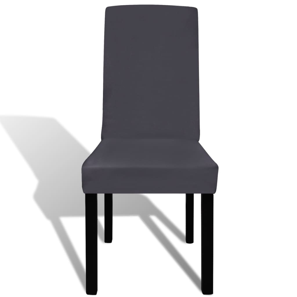 Vidaxl Seat Covers 6 st Stretch straight anthracite -colored
