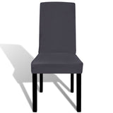 Vidaxl Seat Covers 6 st Stretch straight anthracite -colored