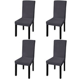 Vidaxl Seat Covers 4 St Stretch Strak Anthracite -colored