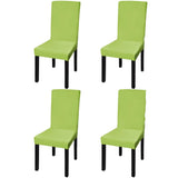 Vidaxl Seat Covers 4 St Stretch Straight Green