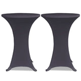 Vidaxl Table cover Stretch Anthracite 2st