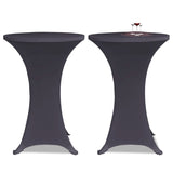 Vidaxl Table cover Stretch Anthracite 2st