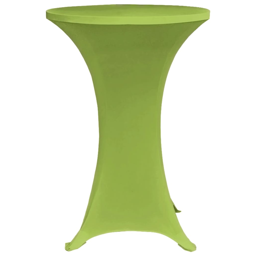 Vidaxl Cover Table Stretch 2 pezzi 80 cm Verde