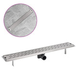VidaXL shower drain rectangular 830 x 140 mm stainless steel