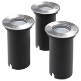 Vidaxl LED land spots outside 3 pieces round