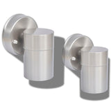 Vidaxl Lampes murales extérieures 2 en acier inoxydable