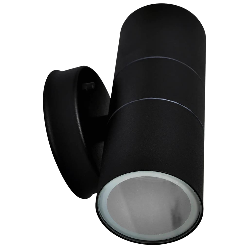 Vidaxl Lampes murales extérieures 2 pcs vers le haut en acier inoxydable