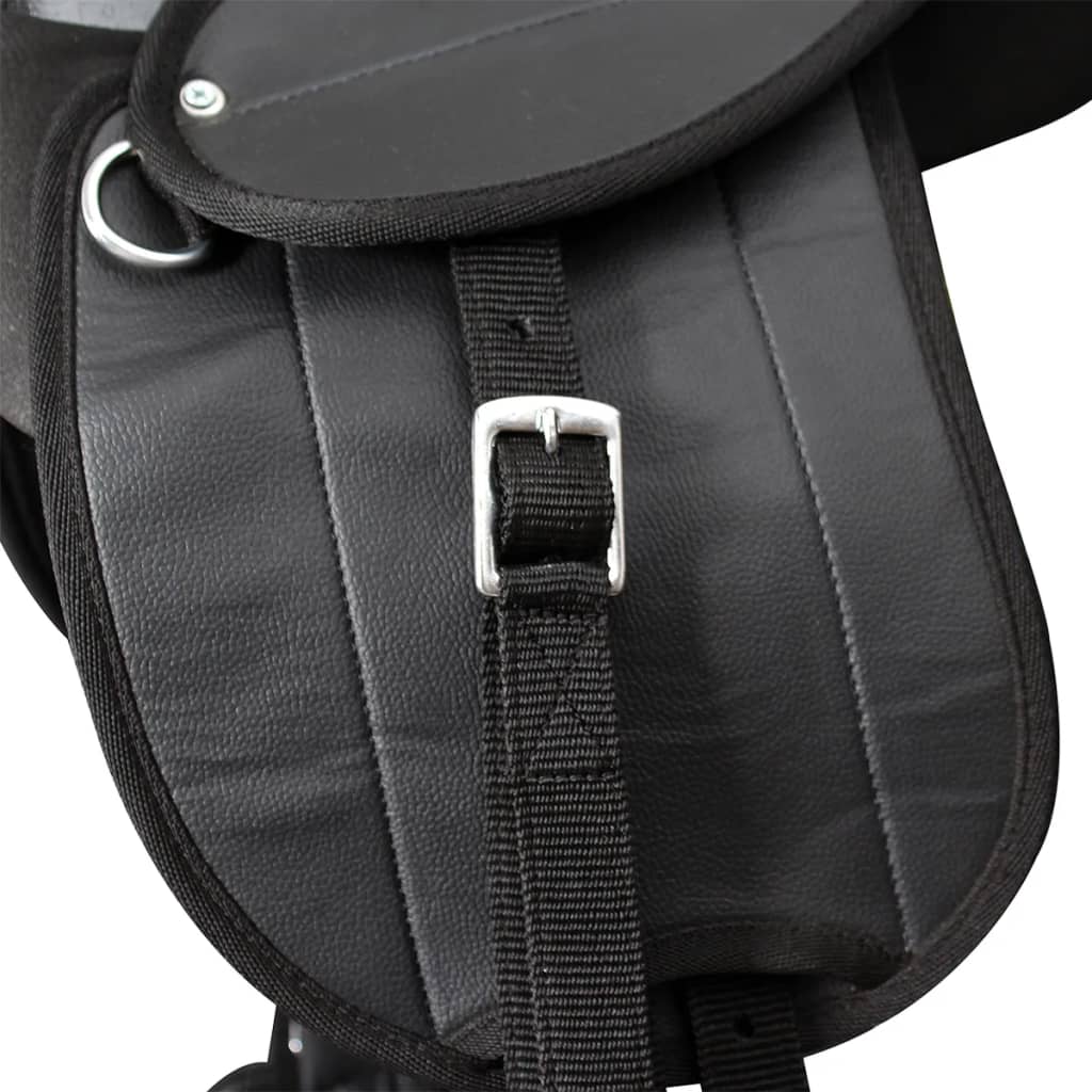 Vidaxl ponny sadel set 10 svart