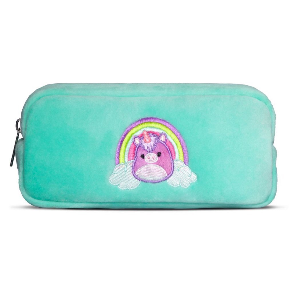Squishmallows unicorn plush pencil case blue