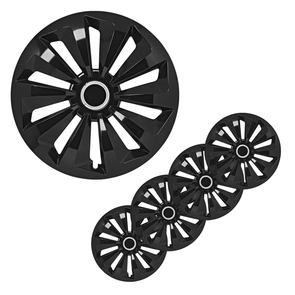 Proplus Hubcaps 4 ST FOX 14 Black